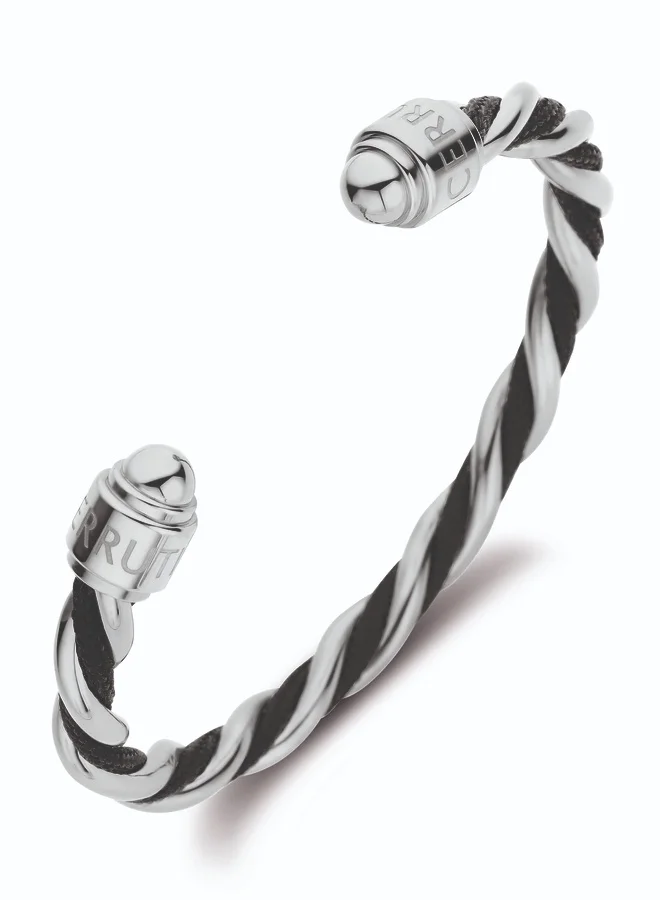 CERRUTI 1881 Giulia Silver and Black Stainless Steel Bracelet for Women